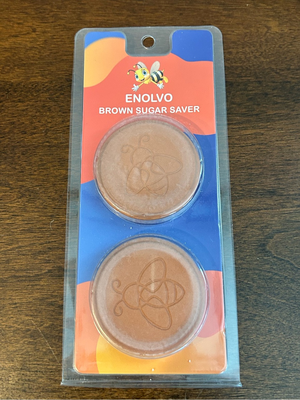 ENOLVO Terracotta Brown Sugar Saver- 2 Pack New Brown Sugar Keeper Discs in Pkg.
